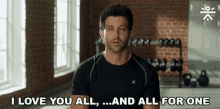 I Love You All And All For One Hrithik Roshan GIF - I Love You All And All For One Hrithik Roshan Cure Fit GIFs