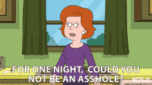 For One Night Could You Not Be An Asshole Mayor Karen Crawford GIF
