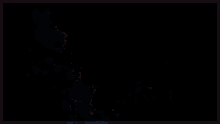 a large explosion with a black background and a white arrow pointing to the right