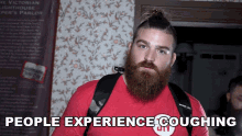 People Experience Coughing Jake The Viking GIF - People Experience Coughing Jake The Viking Coughing Is A Symptom GIFs