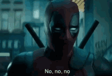 Deadpool No GIF - Deadpool No Shakes Head GIFs