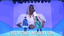 Your Such A Freaky Girl Bottle Costume GIF - Your Such A Freaky Girl Bottle Costume Costume GIFs