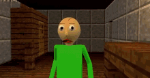 scary granny granny scared appearing behind baldi