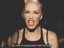 Gwen Stefani Its Kind Of Complicated Thats For Sure GIF - Gwen Stefani Its Kind Of Complicated Thats For Sure Settle Down Music Video GIFs