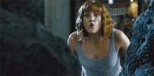 Clare Yells "Why" In Jurassic World GIF - Jurassic World Bryce Dallas Howard Yell GIFs