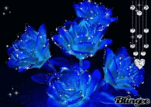 Blue Flowers GIF - Blue Flowers GIFs