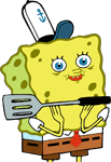 Spongebob Excited Sticker