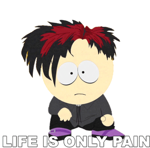 Life Is Only Pain Pete Thelman Sticker - Life Is Only Pain Pete Thelman South Park Stickers