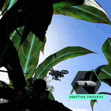 a picture of a drone with the words adaptive triggers on the bottom