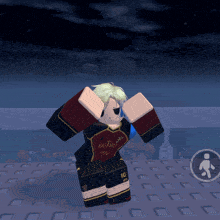 a roblox character with the number 10 on the bottom of his pants