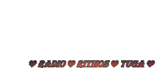 Radio Ritmos Tuga Hearts Sticker - Radio Ritmos Tuga Hearts Radio Stickers
