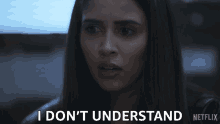 a woman says " i don t understand " in a netflix ad