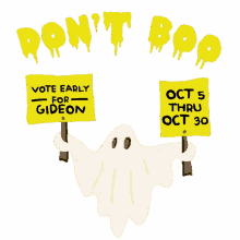 dont boo spooky season vote early early vote vote now