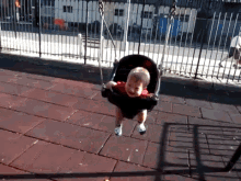 Alright, Real Funny. Now Get Me Out Of Here! GIF - Baby Swing Laugh GIFs
