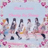 stevia loves cheeky icy thang written in pink