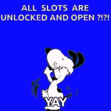 Snoopy Yay GIF - Snoopy Yay Slots GIFs