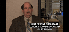 The Office Kevin GIF - The Office Kevin Second Breakfast GIFs