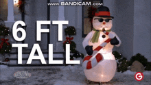 Saxophone Snowman Gemmy GIF