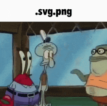 a picture of spongebob and a frog with the text svg.png below them