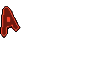 a pixel art image of the word amazing