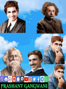Srinivasa Ramanujan Albert Einstein GIF - Srinivasa Ramanujan Albert Einstein Nikola Tesla GIFs