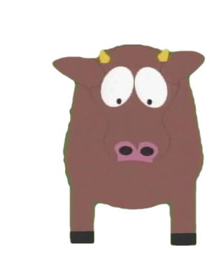 Cow Eating Grass South Park Sticker - Eating South Park Season2Ep13 - Discover & Share GIFs