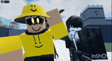 a video game character with a smiley face on his face