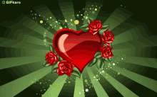 Heart Gifkaro GIF - Heart Gifkaro Roses GIFs