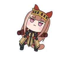 a cartoon of a girl wearing a crown and ears