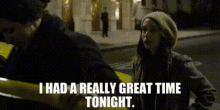 Modern Love Maggie Mitchell GIF - Modern Love Maggie Mitchell I Had A Really Great Time Tonight GIFs