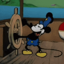 Mickey Mouse Steamboat Willie GIF