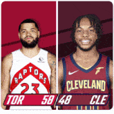 Toronto Raptors (58) Vs. Cleveland Cavaliers (48) Half-time Break GIF - Nba Basketball Nba 2021 GIFs