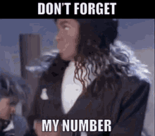 Dont Forget My Number Milli Vanilli GIF