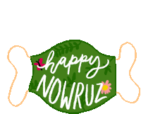 Happy Nowruz Mask Sticker - Happy Nowruz Mask Nowruz Stickers