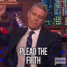 Plead The Fifth Andy Cohen GIF - Plead The Fifth Andy Cohen Watch What Happens Live GIFs
