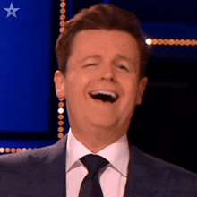 Laughing Then Suddenly Worried Declan Donnelly GIF - Laughing Then Suddenly Worried Declan Donnelly Britain'S Got Talent GIFs