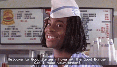 Welcome BACK to #GoodBurger, home of the Good Burger, can we take your  order?!?! 