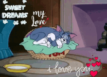 Sweet Dreams My Love GIF - Sweet Dreams My Love Tom And Jerry GIFs