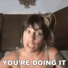 Youre Doing It Arielle Scarcella GIF - Youre Doing It Arielle Scarcella You Shall Work On It GIFs