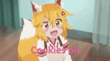 Wants Cookie Anime Fox Girl GIF - Wants Cookie Anime Fox Girl Little GIFs