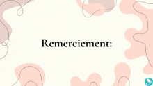 a white background with the words remerciement in black letters