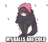 My Balls Are Cold Sticker - My Balls Are Cold Stickers