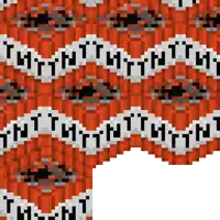 a seamless pattern of tnt written in black and white