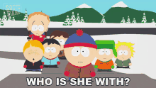 Who Is She With Stan Marsh GIF - Who Is She With Stan Marsh Kyle Broflovski GIFs
