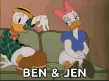 Ben And Jen Donald Duck GIF - Ben And Jen Donald Duck Daisy Duck GIFs