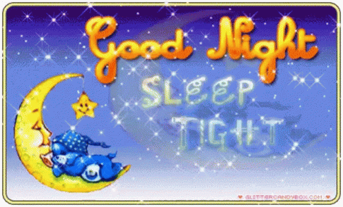 Good Night Sleep Tight GIF - Good Night Sleep Tight Moon GIFs