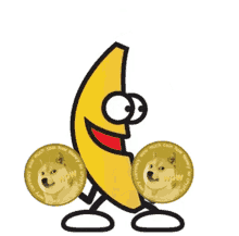 Banana Doge Doge Banana GIF - Banana Doge Doge Banana Dance Doge GIFs
