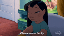Ohana Means Family Lilo GIF - Ohana Means Family Lilo Lilo & Stitch GIFs