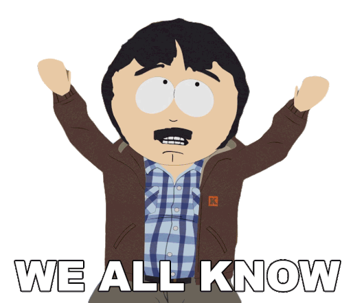 We All Know Randy Marsh Sticker - We All Know Randy Marsh South Park Stickers