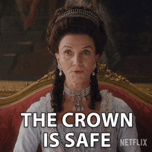 The Crown Is Safe Princess Augusta GIF - The Crown Is Safe Princess Augusta Queen Charlotte A Bridgerton Story GIFs